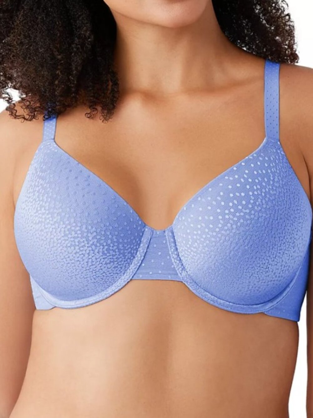 NWT Wacoal Women's Back Appeal Full Coverage T-Shirt Bra, blue hydrangea, 42D